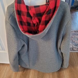 Reversable full zipup hoody